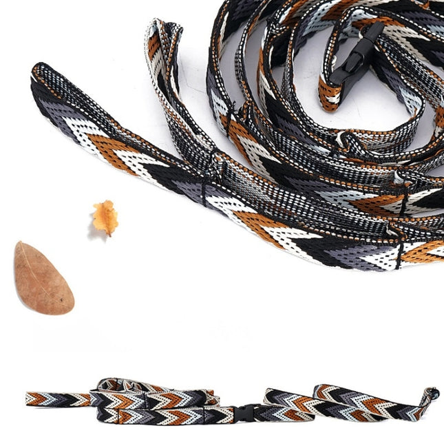 Outdoor Camping Tent Storage Lanyard Lengthened Bundled Clothesline(Black)-garmade.com