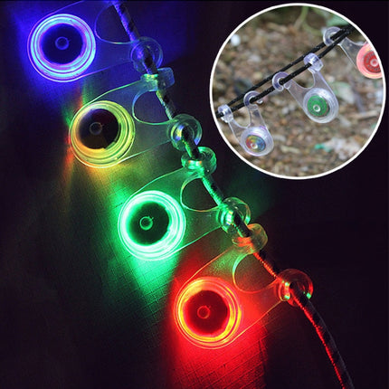 10 PCS Outdoor Camping Tent Silicone Hanging Lamp LED Bicycle Warning Taillight(Green)-garmade.com