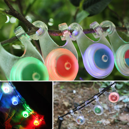 10 PCS Outdoor Camping Tent Silicone Hanging Lamp LED Bicycle Warning Taillight(Color)-garmade.com