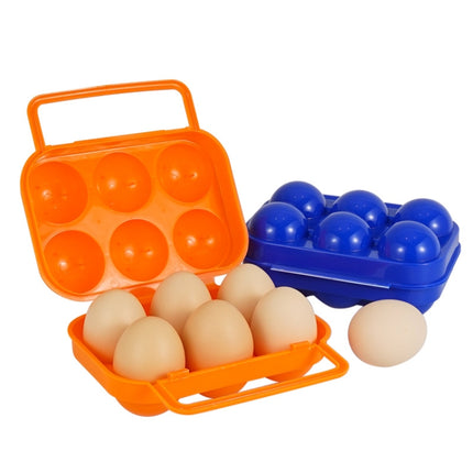 4 PCS 6 Grid Outdoor Portable Egg Protection Box, Random Color Delivery-garmade.com