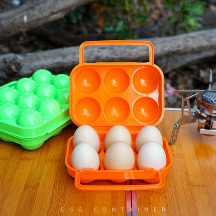 4 PCS 6 Grid Outdoor Portable Egg Protection Box, Random Color Delivery-garmade.com