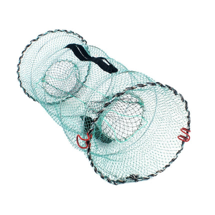 Spring Crab Cage Fishing Net Round Folding Fishing Net(Small)-garmade.com