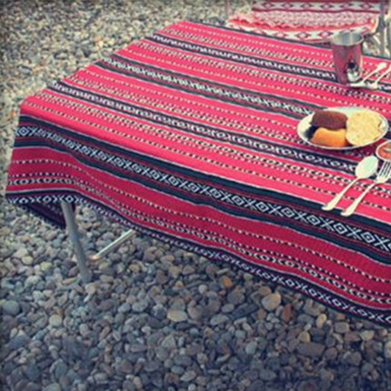 Outdoor Picnic Mat Beach Mat Portable Insulation Blanket, Size:110x140cm(Red Black)-garmade.com