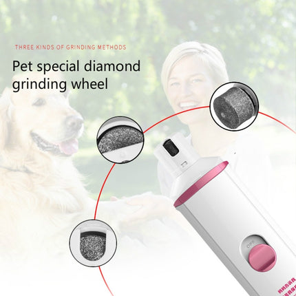Pet Electric Manicure Device Dog Nail Polisher, Specification: Charged(Black)-garmade.com