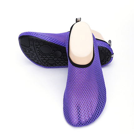 Mesh Cloth Soft Bottom Non-slip Diving Socks Beach Socks Adult Snorkeling Shoes, Size: 40-41-garmade.com