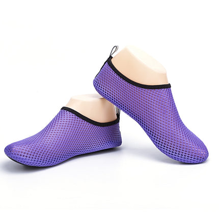 Mesh Cloth Soft Bottom Non-slip Diving Socks Beach Socks Adult Snorkeling Shoes, Size: 44-45-garmade.com