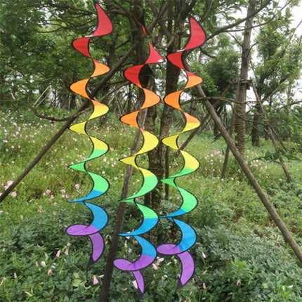 Outdoor Spiral Rainbow Strip Tent Ornament-garmade.com