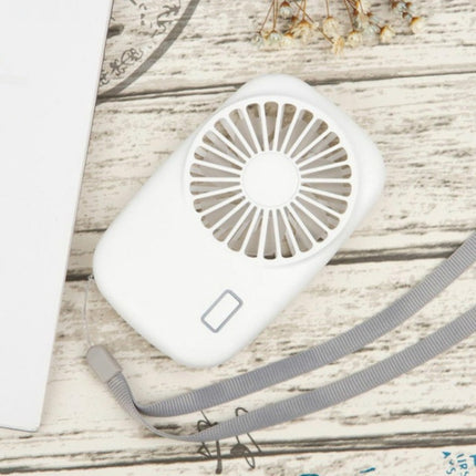 Portable Hand Held USB Rechargeable Mini Fan(White)-garmade.com