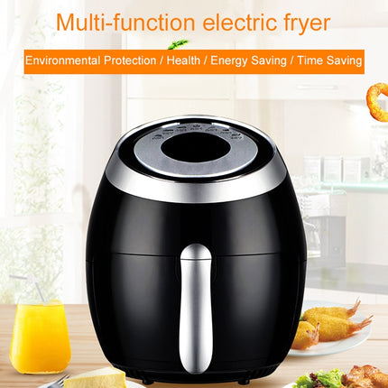 Automatic Electric Fryer Smokeless Multifunctional Grill Household Intelligent Touch Screen Air Fried Pot 110V(Black)-garmade.com
