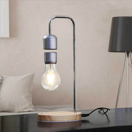 16W Magnetic Levitation Decoration Technology Toy Bend LED Floating Bulb Home Table Lamp-garmade.com