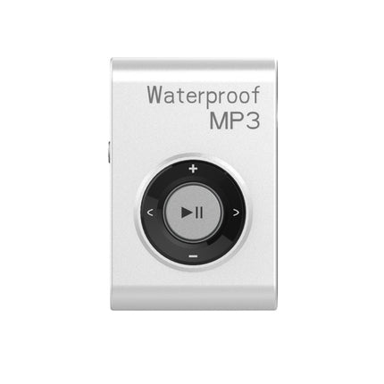 C26 IPX8 Waterproof Swimming Diving Sports MP3 Music Player with Clip & Earphone, Support FM, Memory:8GB(White)-garmade.com