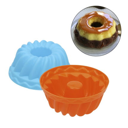 12 PCS Thread Shape Baking Jelly Mould Silicone Pudding Cupcake Muffin Donut Mold-garmade.com