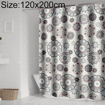 Bohemian Mandala Shower Curtains Bathroom Geometric Waterproof Bath Curtain, Size:120x200cm-garmade.com