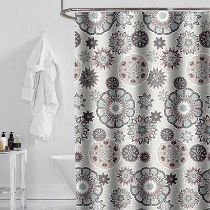 Bohemian Mandala Shower Curtains Bathroom Geometric Waterproof Bath Curtain, Size:120x200cm-garmade.com