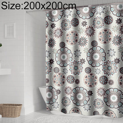 Bohemian Mandala Shower Curtains Bathroom Geometric Waterproof Bath Curtain, Size:200x200cm-garmade.com