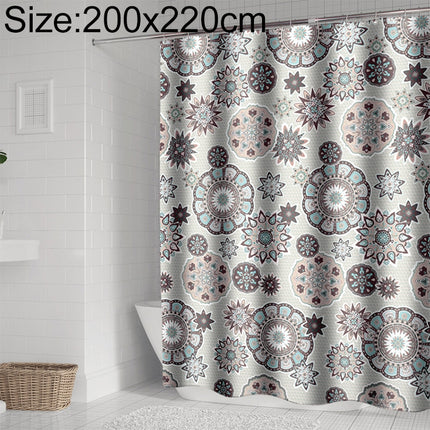 Bohemian Mandala Shower Curtains Bathroom Geometric Waterproof Bath Curtain, Size:200x220cm-garmade.com