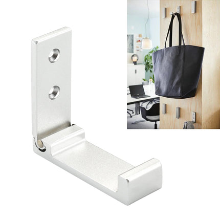 Collapsible Clothes Hanger Robe Hook Decorative Bathroom Wall Mounted Hooks(Silver Hook (Send Screw))-garmade.com