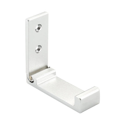 Collapsible Clothes Hanger Robe Hook Decorative Bathroom Wall Mounted Hooks(Silver Hook (Send Screw))-garmade.com