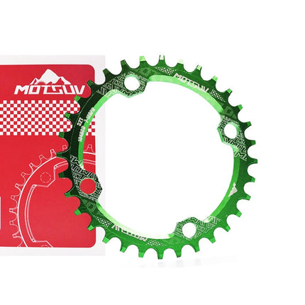 MOTSUV Narrow Wide Chainring MTB Bicycle 104BCD Tooth Plate Parts(Green)-garmade.com