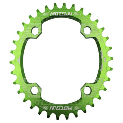 MOTSUV Narrow Wide Chainring MTB Bicycle 104BCD Tooth Plate Parts(Green)-garmade.com