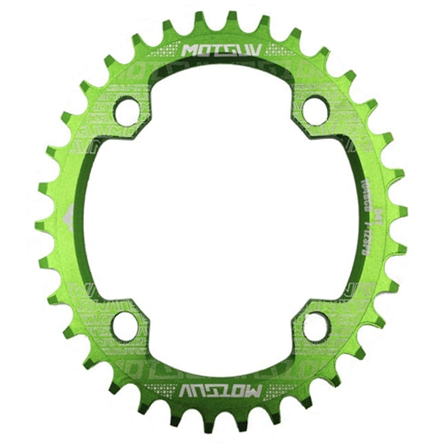 MOTSUV Narrow Wide Chainring MTB Bicycle 104BCD Tooth Plate Parts(Green)-garmade.com