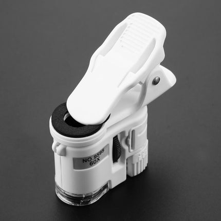 9595W1 60 Times Magnifying Glass Mobile Phone HD Microscope with Led Light-garmade.com
