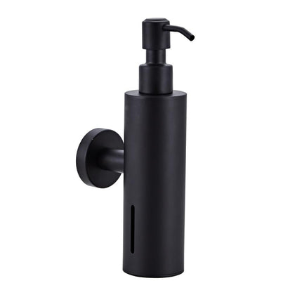 304 Stainless Steel Wall-mounted Manual Soap Dispenser, Style:Round Wall-mounted-garmade.com