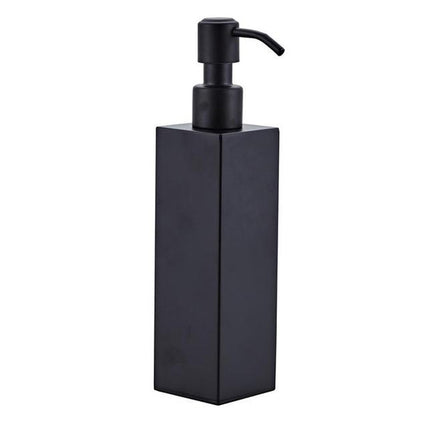 304 Stainless Steel Wall-mounted Manual Soap Dispenser, Style:Square Table Top-garmade.com