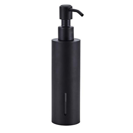 304 Stainless Steel Wall-mounted Manual Soap Dispenser, Style:Round Table Top-garmade.com
