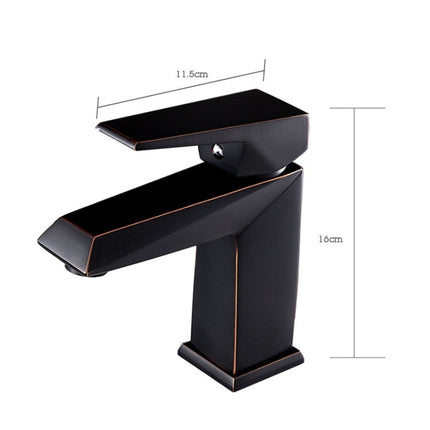 Hardware Faucet Bathroom Hot & Cold Water Faucet, Specification: Black 99508-garmade.com