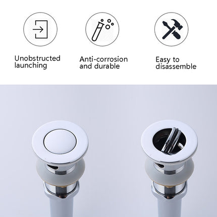 Simple Wash Basin Drain Toilet Bathroom Deodorant Drain, Specification: 81904-garmade.com