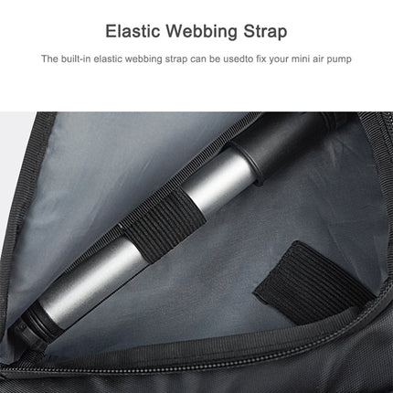 Shark Tiger Bicycle Front Beam Wax Polyester Triangle Bag, Size: 1.5L(Black )-garmade.com