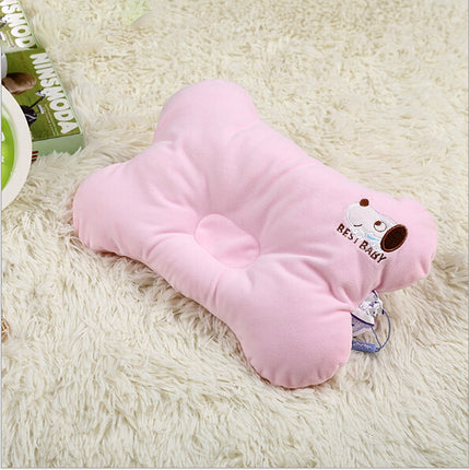 2 PCS Four Seasons Cervical Protection Anti-head Stereotype Baby Pillow(Pink)-garmade.com