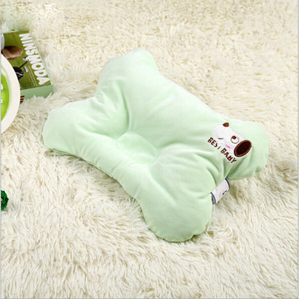 2 PCS Four Seasons Cervical Protection Anti-head Stereotype Baby Pillow(Green)-garmade.com