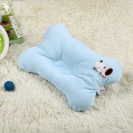 2 PCS Four Seasons Cervical Protection Anti-head Stereotype Baby Pillow(Blue)-garmade.com