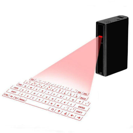 MINI F3 Bluetooth Charging Treasure Laser Virtual Projection 2 in 1 Keyboard(Black)-garmade.com