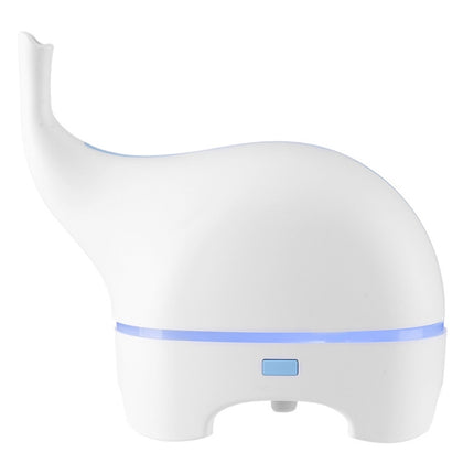 Mini Elephant Style 2.4MHz Ultrasound Household Air Purification USB Charging LED Light Humidifying Aromatherapy Purifier, Size:165x77.4x155 mm(White)-garmade.com