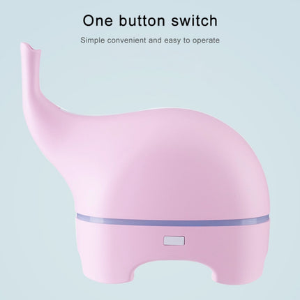 Mini Elephant Style 2.4MHz Ultrasound Household Air Purification USB Charging LED Light Humidifying Aromatherapy Purifier, Size:165x77.4x155 mm(Pink)-garmade.com