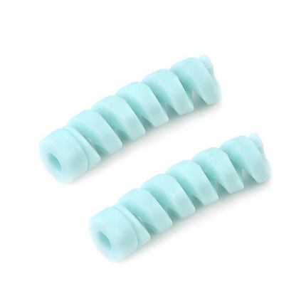 Spiral Style Silicone Data Cable Protective Cover Anti-wire Break Winder(Blue)-garmade.com