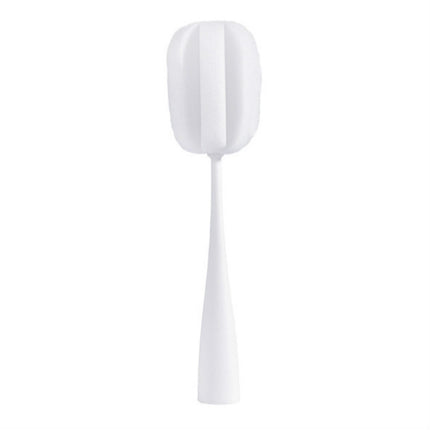 Long Handle Sponge Cup Brush Mug Cleaning Brush Bottle Brush Glass Cup Brush(White)-garmade.com