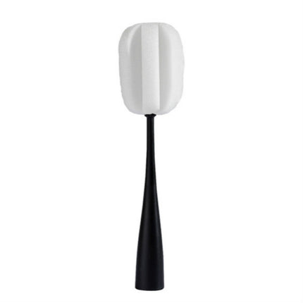 Long Handle Sponge Cup Brush Mug Cleaning Brush Bottle Brush Glass Cup Brush(Black)-garmade.com