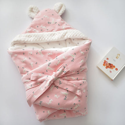 Cartoon Cotton Baby Holding Blanket(Pink Rabbit)-garmade.com