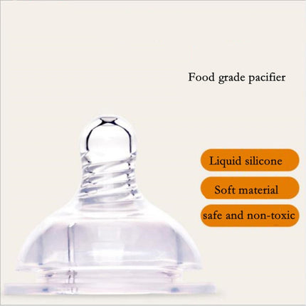 Baby Silicone Glass Bottles Drop-proof and Flatulence-proof Glass Baby Bottle(Style 1 Coffee)-garmade.com