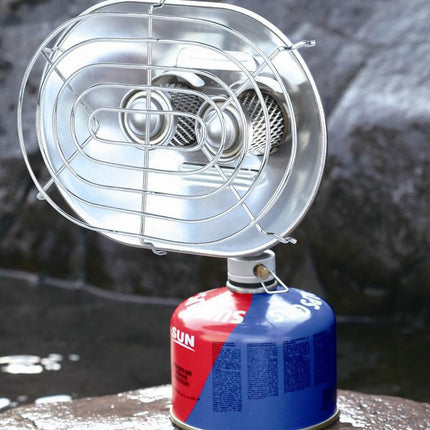 BRS-H22 Outdoor Camping Double Head Gas Heating Stove Fishing Heater Baking Oven Without Gas Cylinder-garmade.com