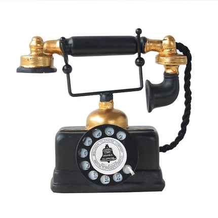 Resin Turntable Phone Model Creative Home Office Porch Ornament Decoration-garmade.com