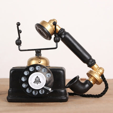 Resin Turntable Phone Model Creative Home Office Porch Ornament Decoration-garmade.com