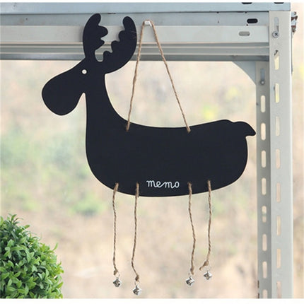 Double-Sided Hanging Wooden Creative Message Small Blackboard Home Decoration Wood Crafts(Giraffe)-garmade.com