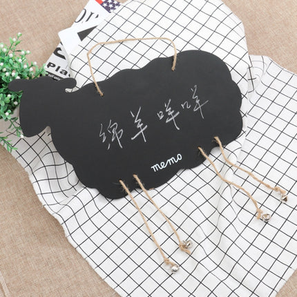 Double-Sided Hanging Wooden Creative Message Small Blackboard Home Decoration Wood Crafts(Sheep)-garmade.com