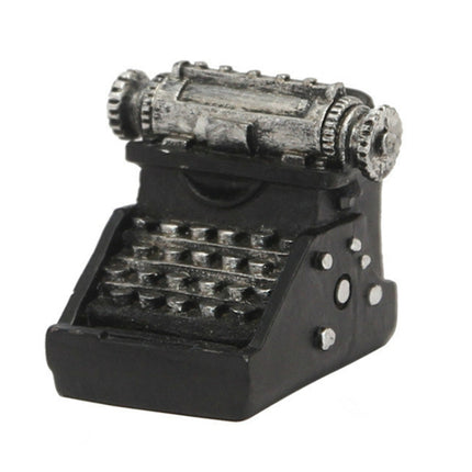 Retro Old Creative Resin Mini Ornaments Home Decorations Shop Shooting Props( Typewriter)-garmade.com