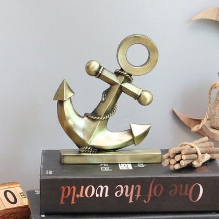 Retro Wrought Iron Anchor Model Ornaments Creative Counter Display Decoration Furnishings-garmade.com